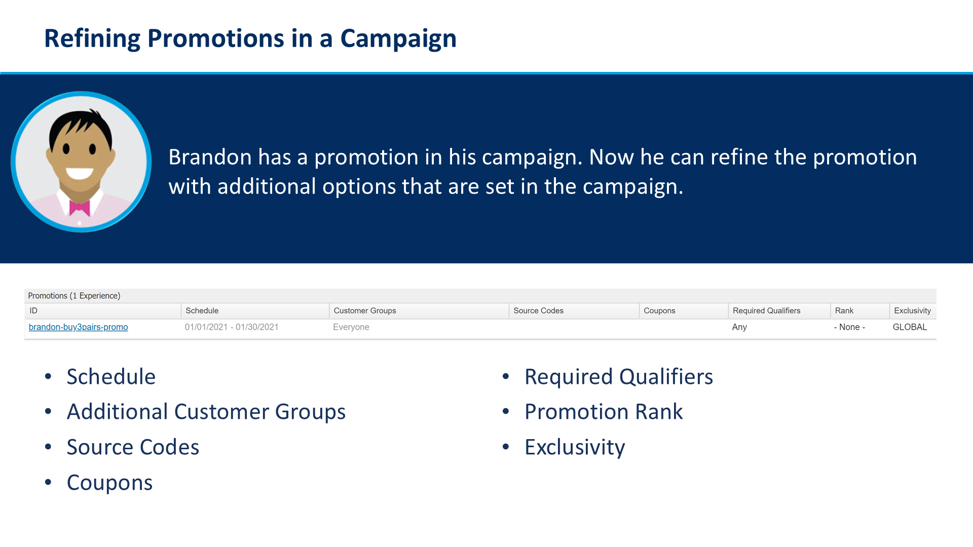 Refining Promotions in a Campaign