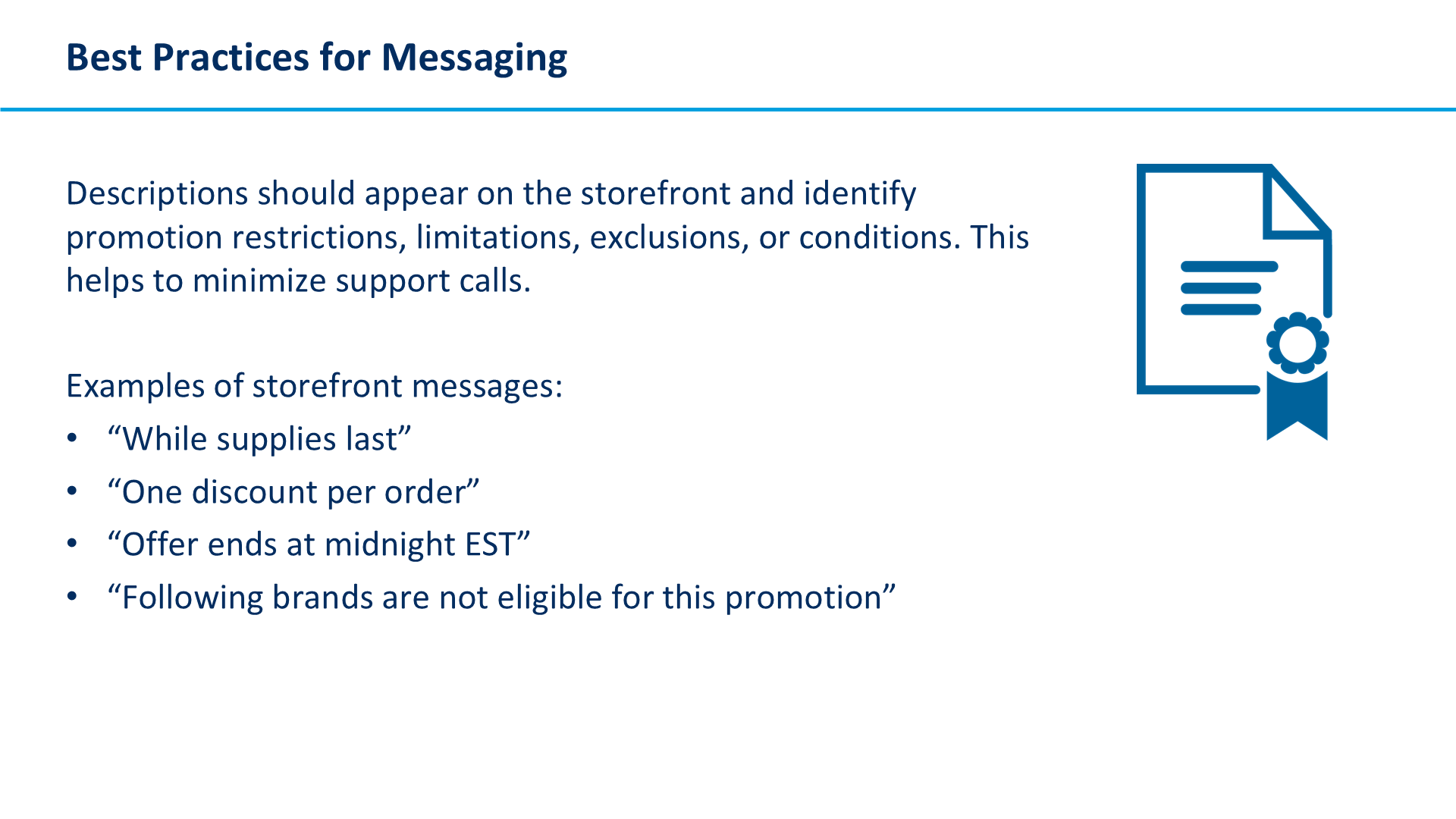 Best Practices for Messaging