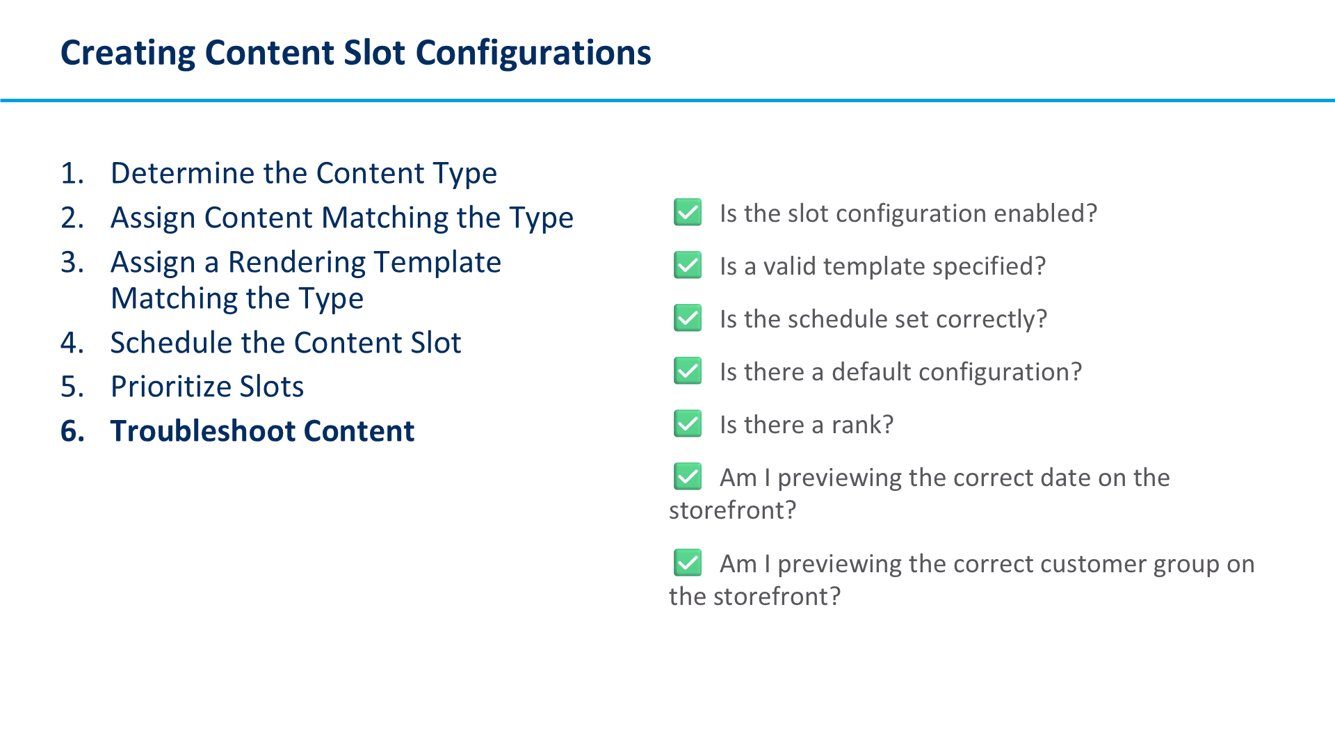 Creating Content Slot Configurations
