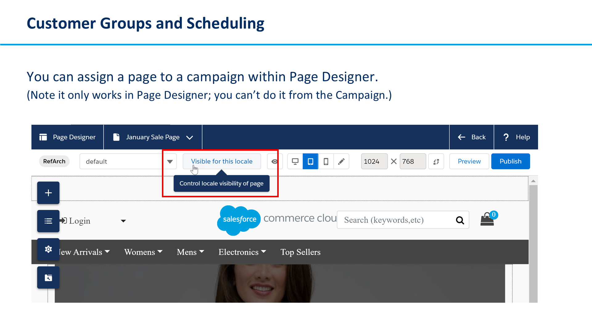 Customer Groups and Scheduling