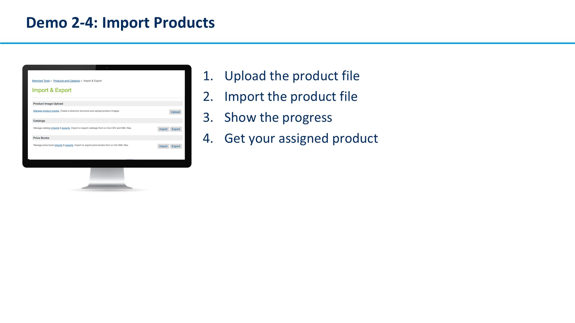 Demo 2-4: Import Products