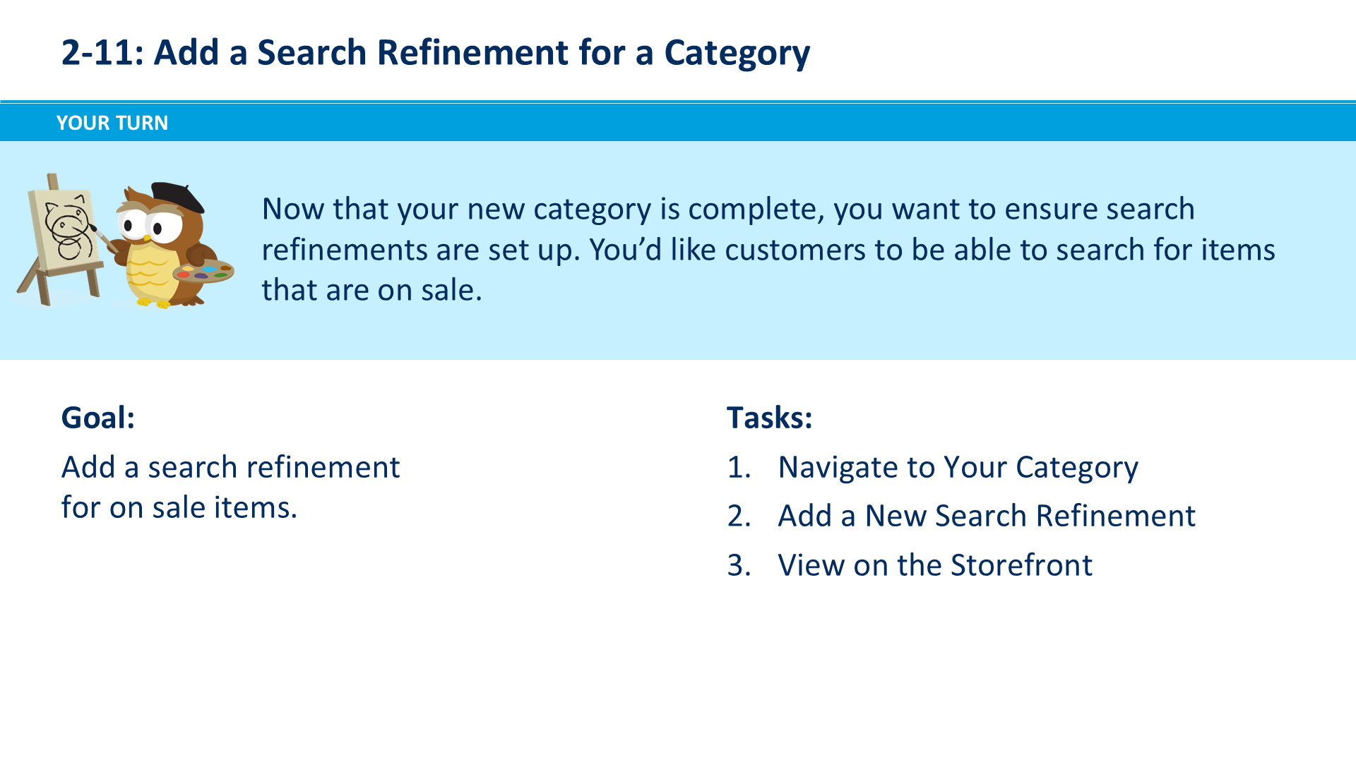 2-11: Add a Search Refinement for a Category