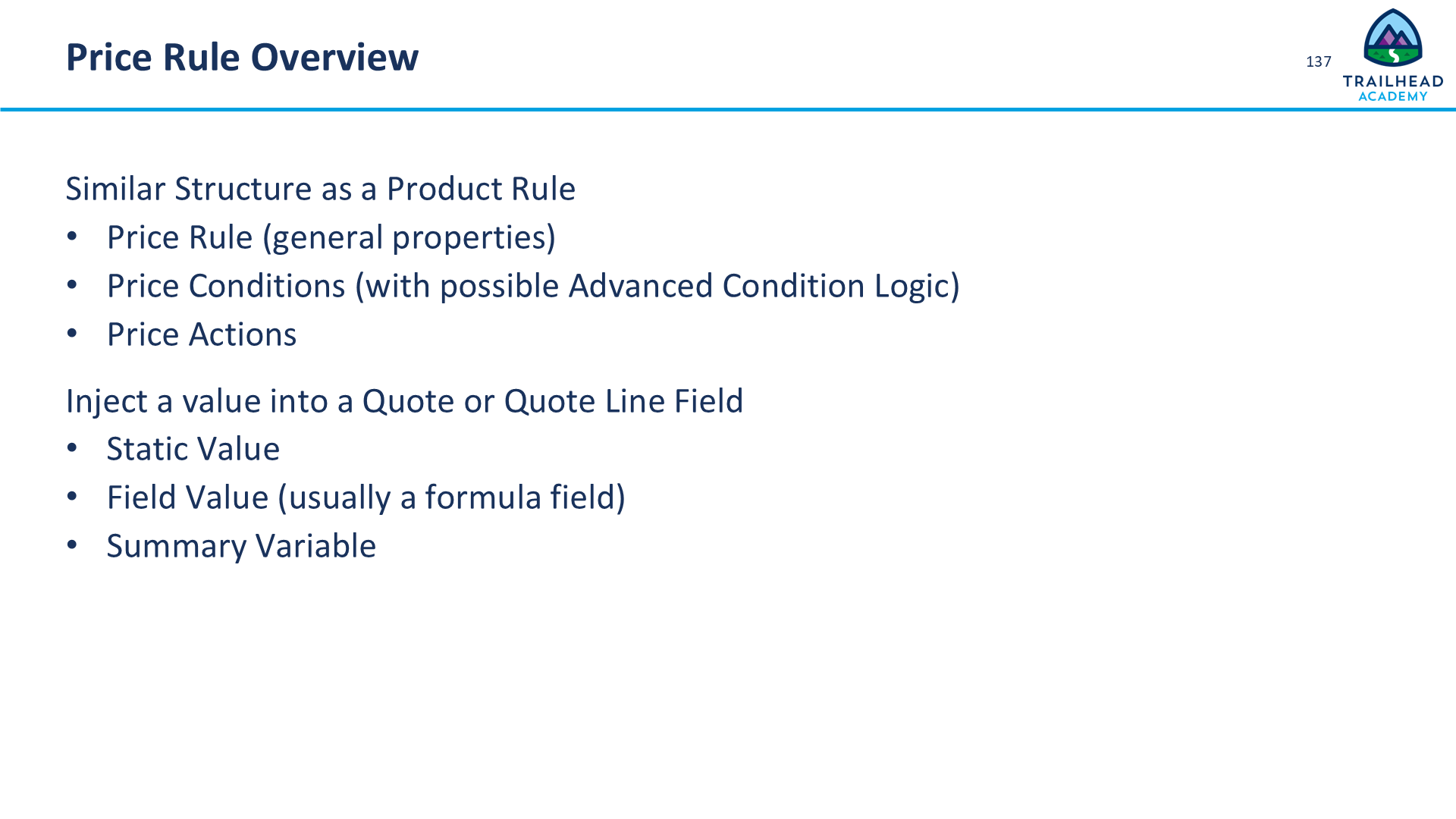 Lesson 8 Pricing Rules