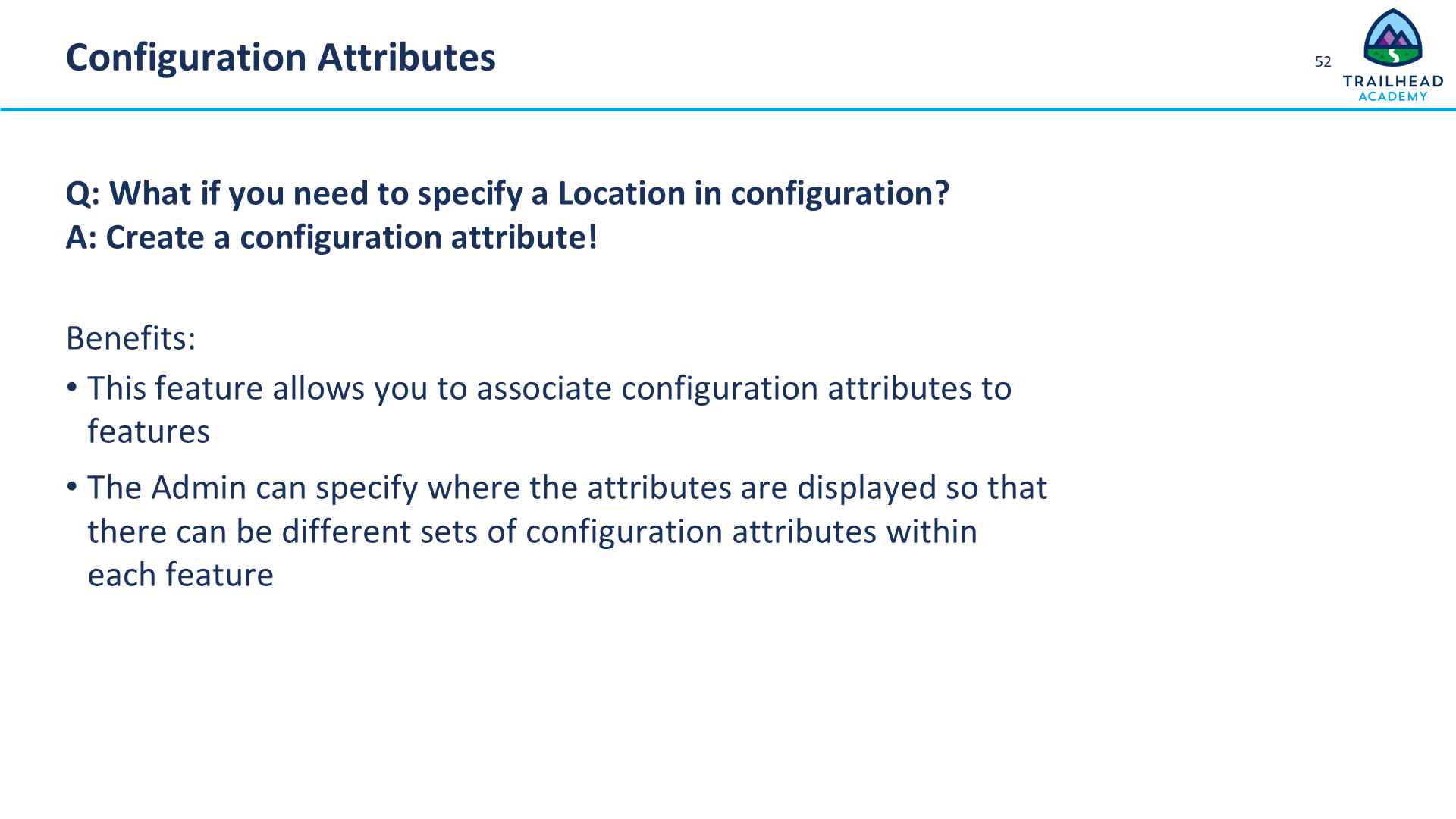 Lesson 4 Configuration Attributes