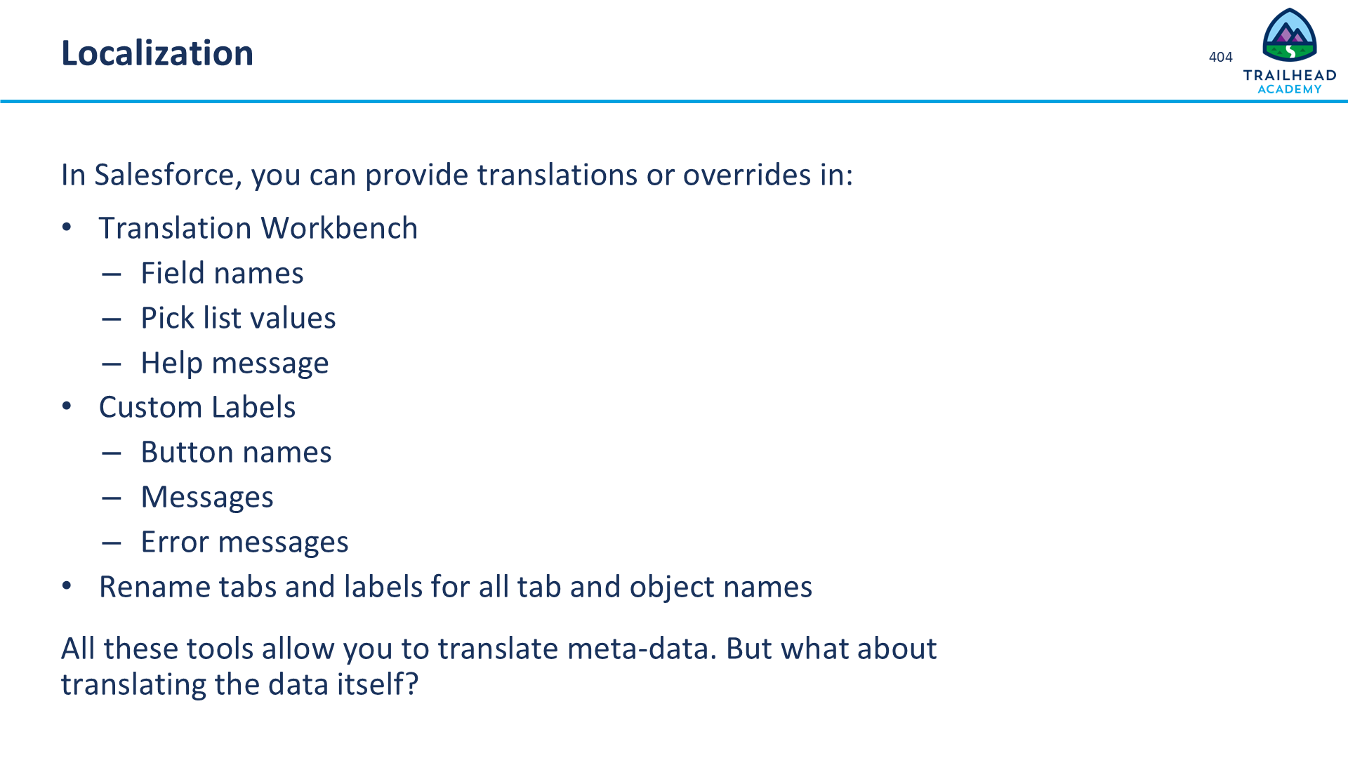 Lesson 13: Localization