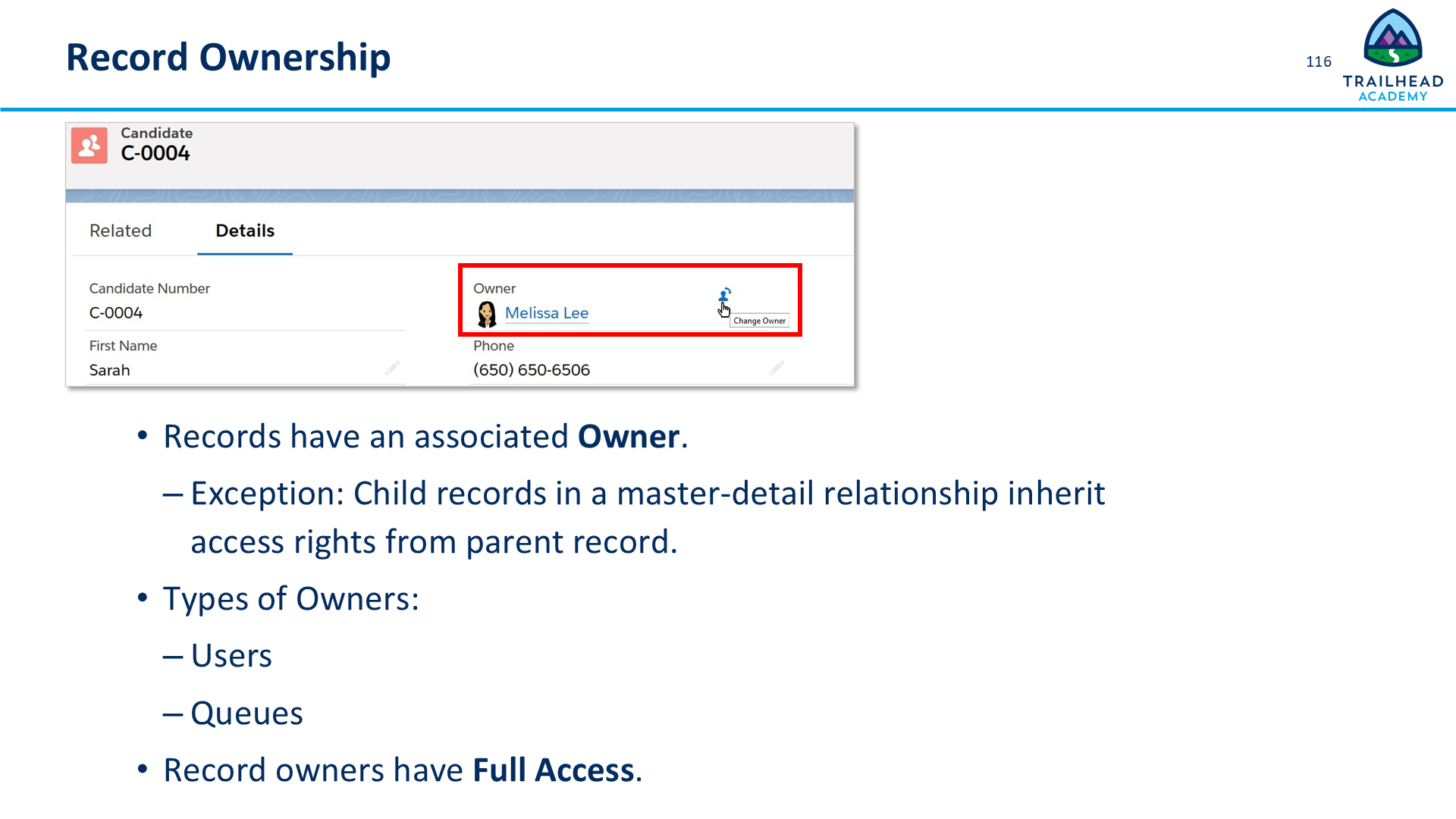 Record Ownership