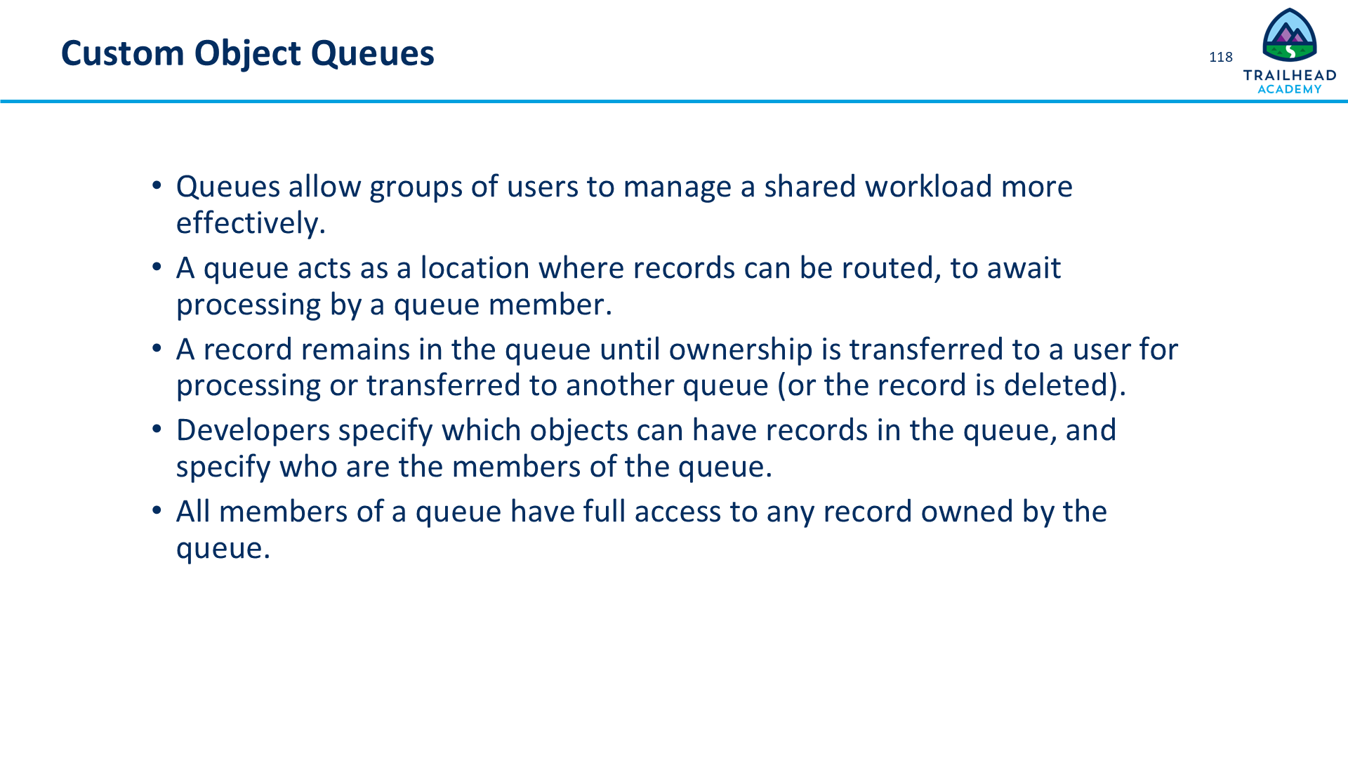 Custom Object Queues