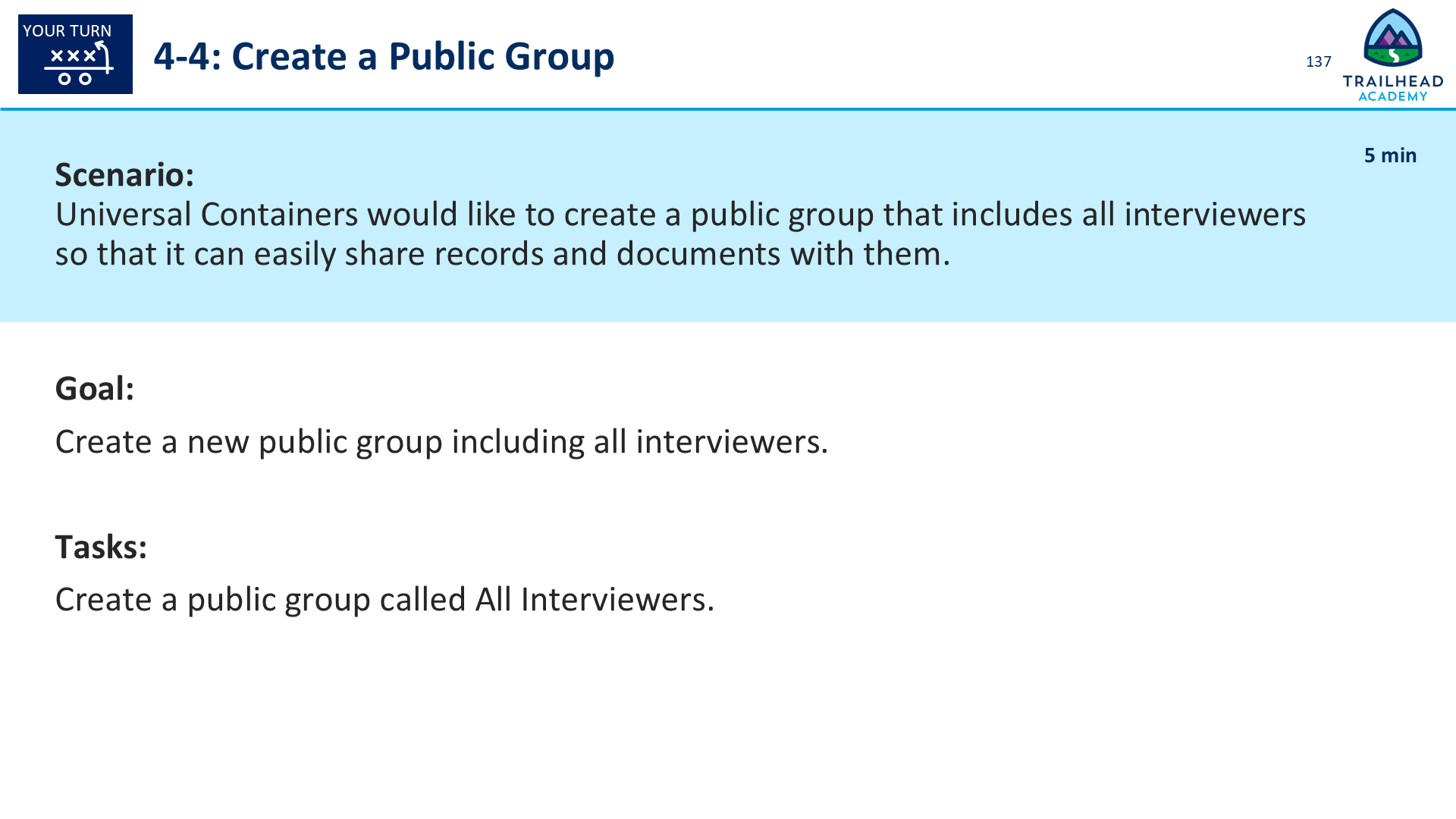 4-4: Create a Public Group