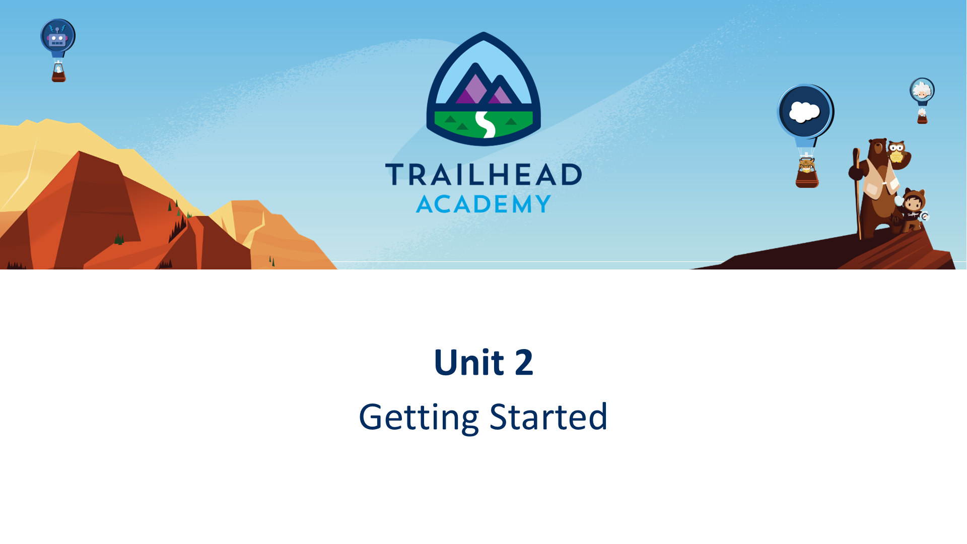 Unit 2 Getting Started