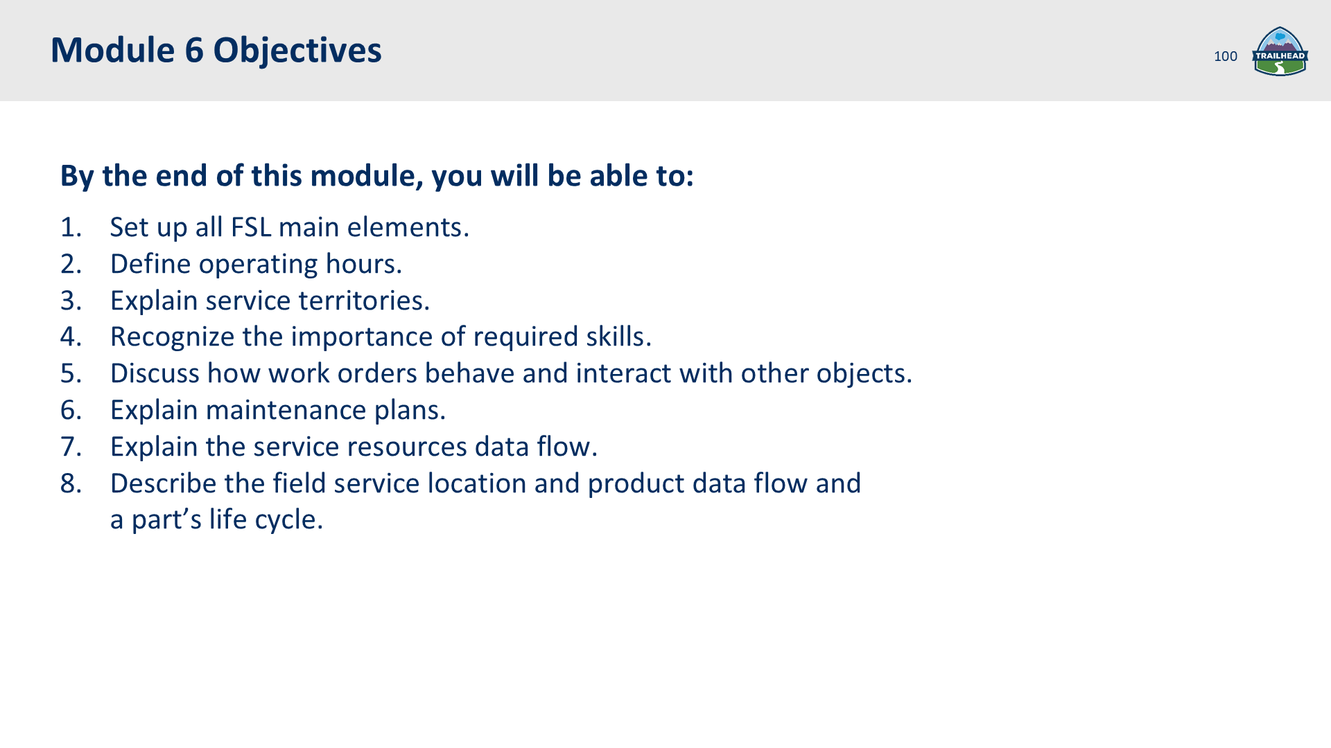 Module 6: Set Up FSL (Main Elements)