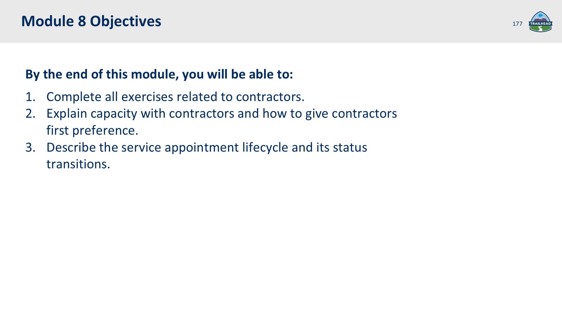 Module 8: Set Up FSL (Contractors)