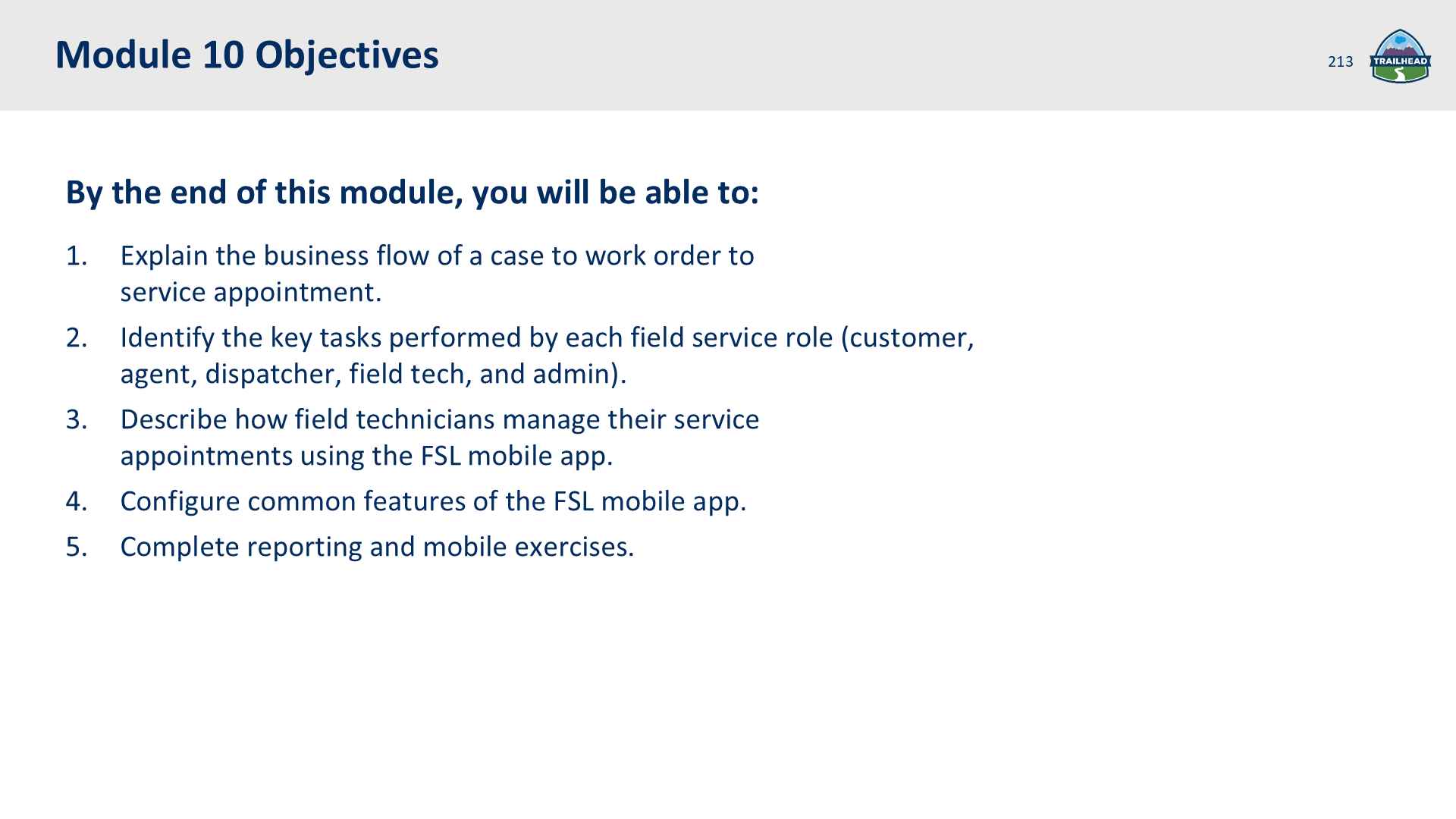 Module 10 Objectives