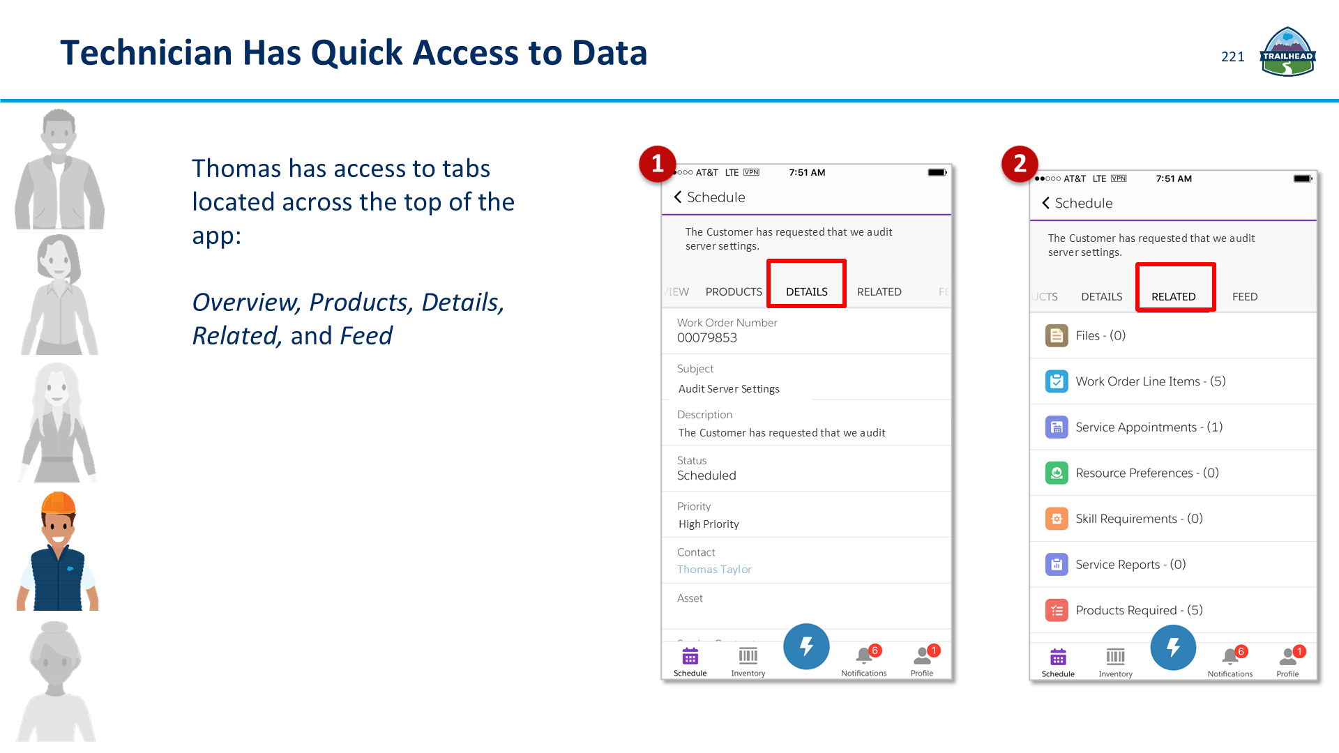 Technician Has Quick Access to Data