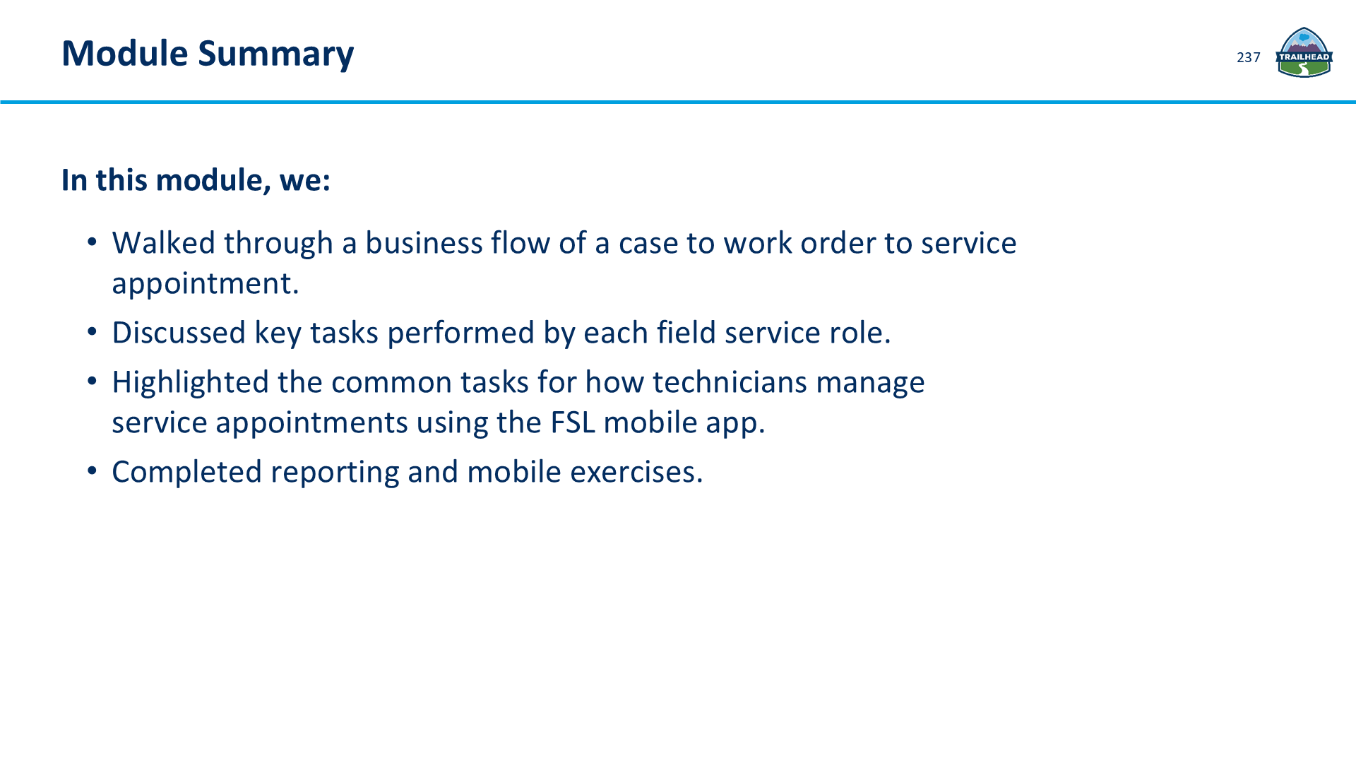 Module Summary