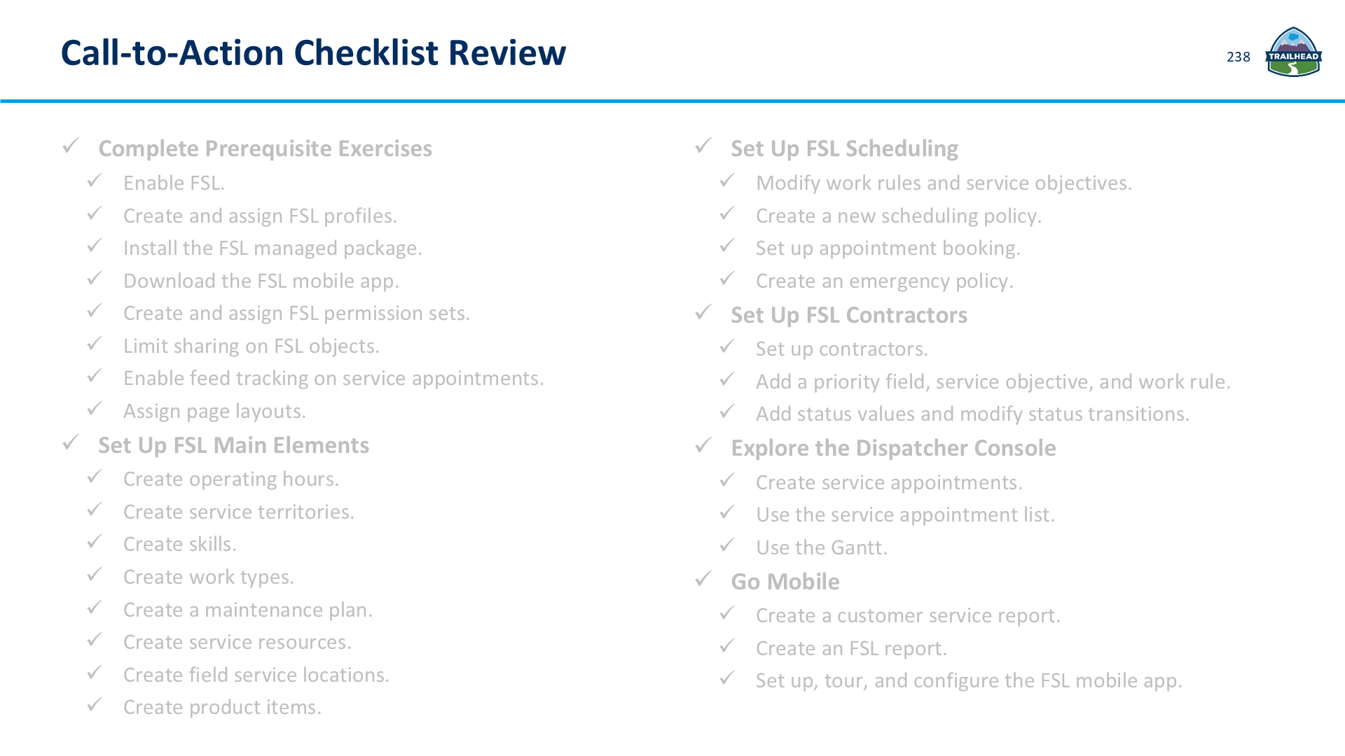 Call-to-Action Checklist Review