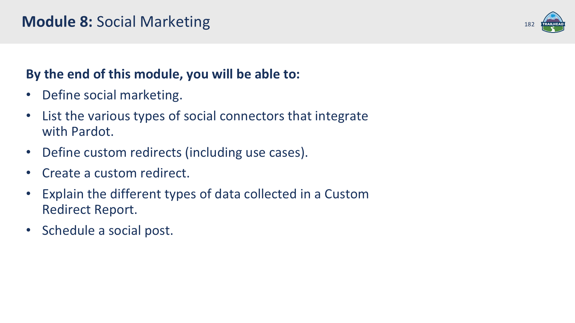 Module 8: Social Marketing