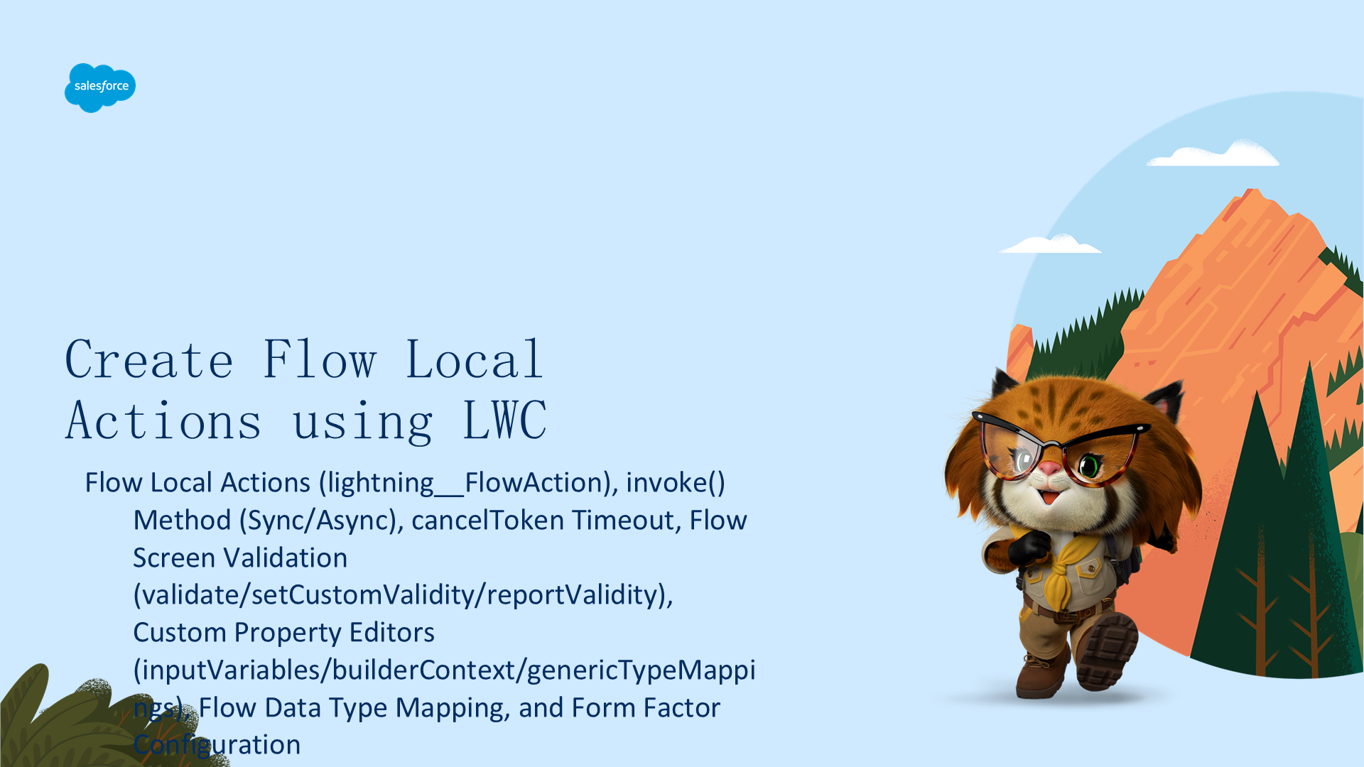 Create Flow Local Actions using LWC